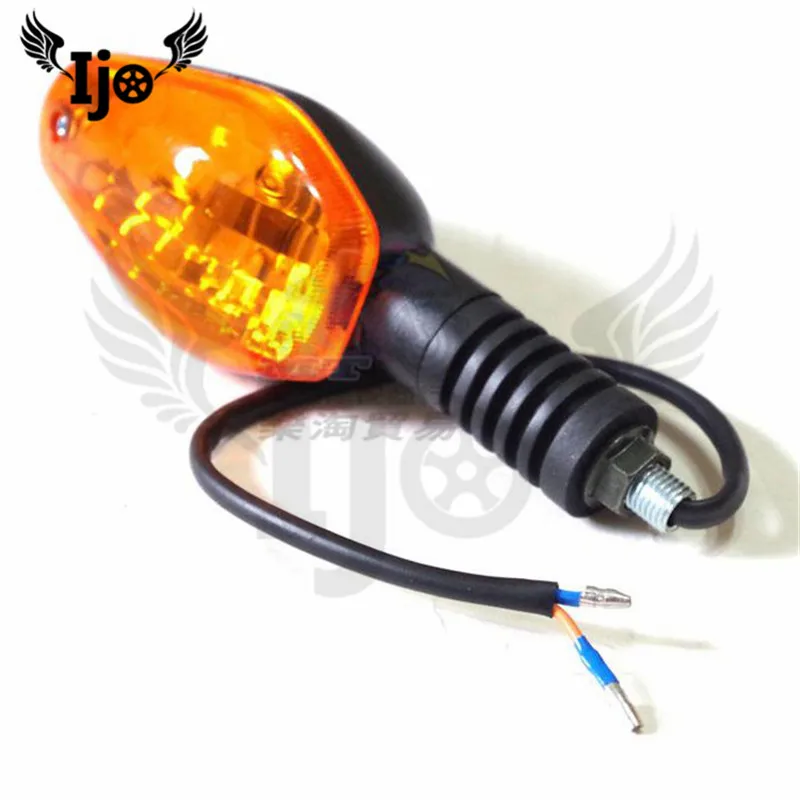 2pcs Chrome Bullet Mini Universal Motorcycle Amber Turn Signal Lights