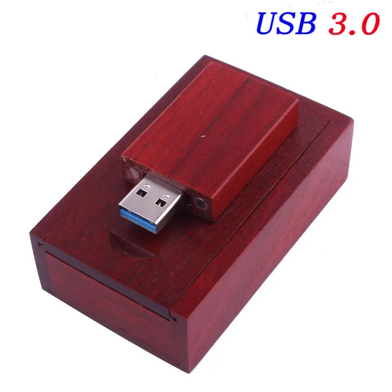 SHANDIAN(более 10 шт. бесплатный логотип) деревянный USB флэш-накопитель+ коробка флешки 4 ГБ 8 ГБ 16 ГБ 32 ГБ 64 Гб произвольный логотип для фотографии подарок - Цвет: Rose with box