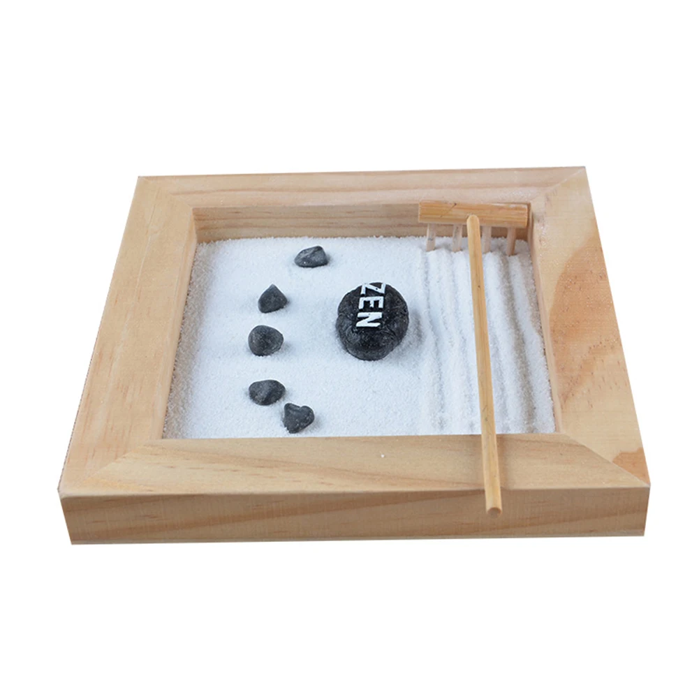 

Elaborately Statue Buddha Zen Garden Sand Meditation Peaceful Relax Decor Set Spiritual Zen Garden Kit Decoration Set