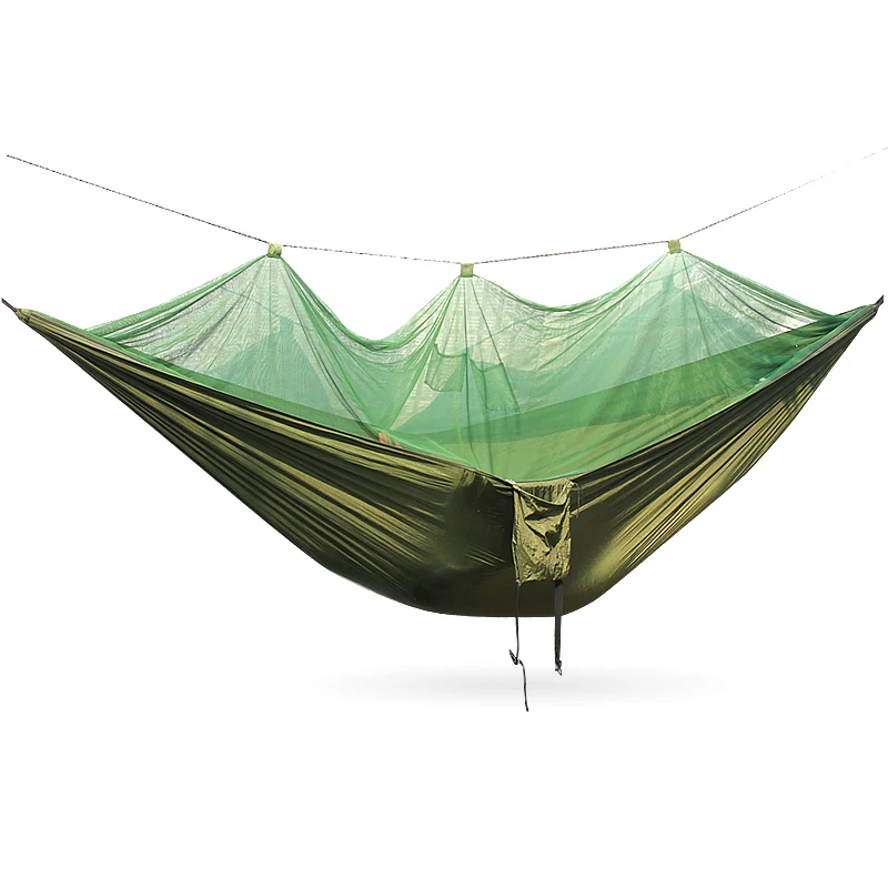 Lightweight portable hammock mosquito net parachute hammock