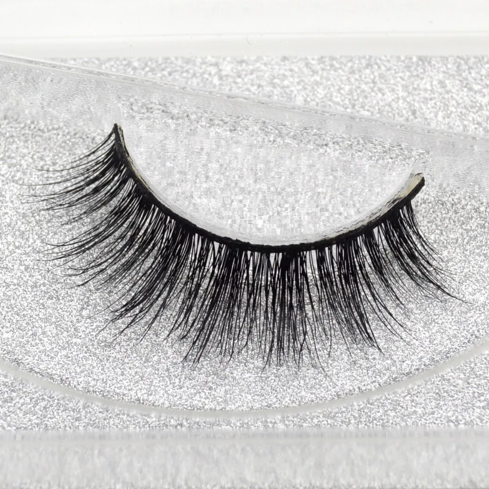 

Visofree Mink False Eyelashes Classic Collection Upper Lashes Natural & Lightweight Mink Lashes 1 pair Glitter Packaging A02