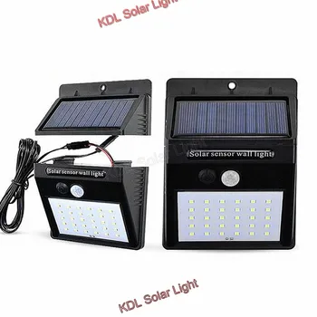 

30 LED Solar Light Outdoor Lamp with PIR Motion Sensor Powered Waterproof Wall for Garden Yard Path Decoration deck