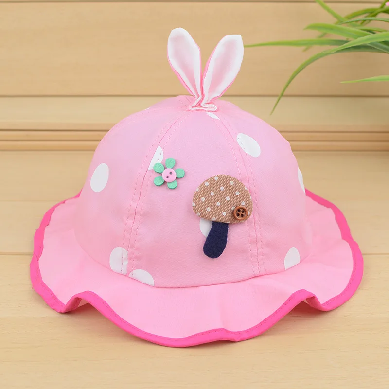 

Lovely Rabbit Strawberry Baby Hat Summer Children's Sun Hat for 0-24 Months Baby