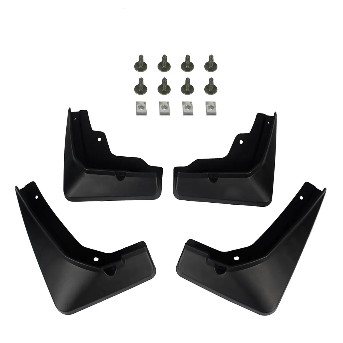 Set Of 4 Front And Rear Splash Guard Mud Flaps For