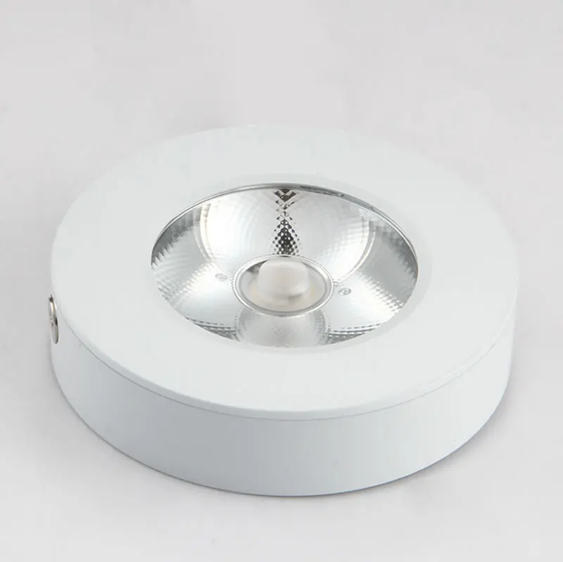 Светодиодный ультра-тонкий светильник с регулируемой яркостью, монтируемый на поверхности, потолочный светильник, 3 Вт, 5 Вт, прилавок для окон, винного шкафа, небольшие прожекторы
