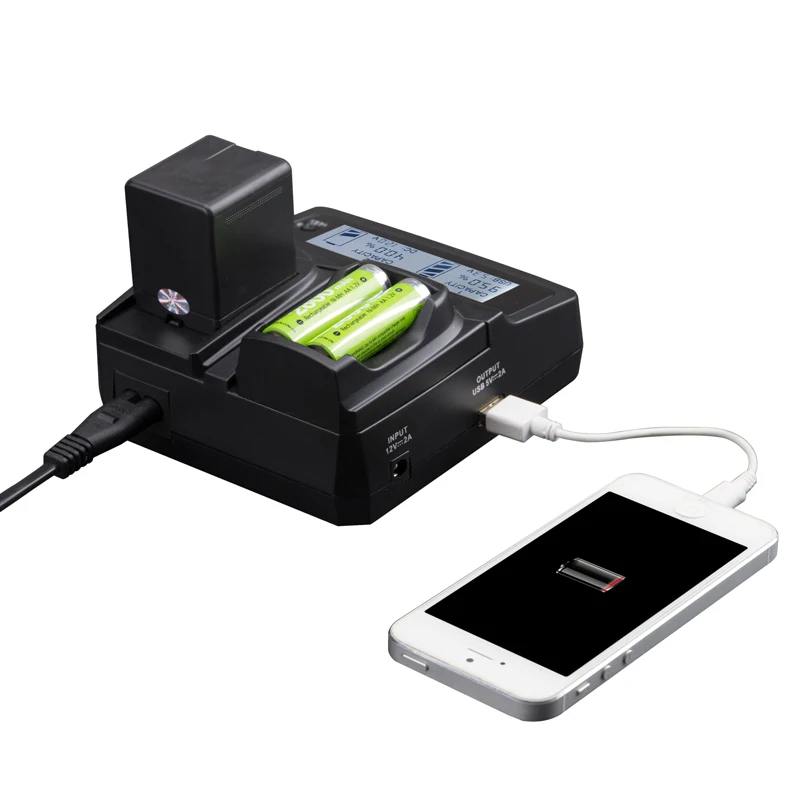LVSUN Universal Phone+AA+Camera Car/AC NB-5L NB5L Charger For CANON PowerShot S110 SX200 SX220 SX230 IS HS IXUS 850 LCD Display |