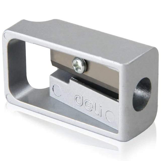 1 Pieces Deli Pencil Sharpener High Quality School Office Stationery 1 Pieces Deli Pencil Sharpener High Quality School Office Stationery For Children Metallic Mini