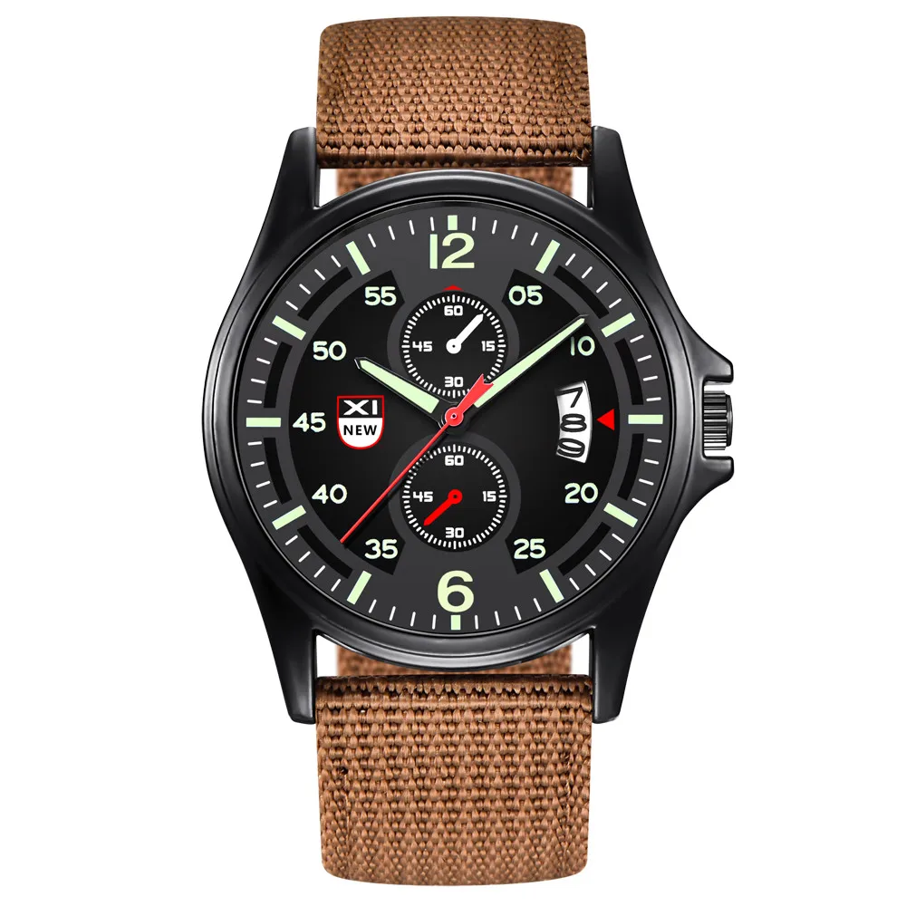 

Saatleri 2019 Military Nylon Waterproof Date Quartz Analog Army Men's Quartz Wrist Watches mens watches top brand luxury@4