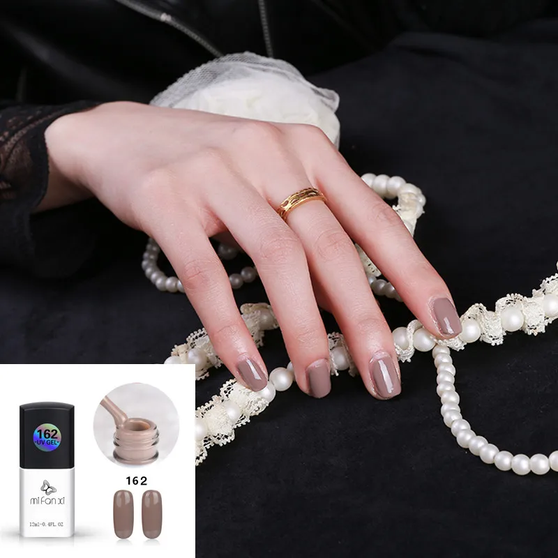 

MiFanXi Brown Series Nail Gel Polish DIY Nail Art Decoration Varnish 12ml 1 Bottle Manicure Nail Art Gel Varnish Tool