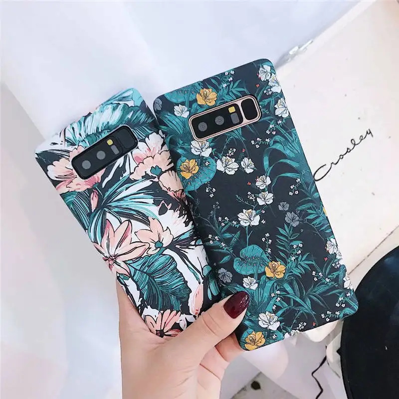 

Vintage Floral For Iphone 6 6S 7 8plus X Xs Xr Xsmax Frosted Nightlight Cover