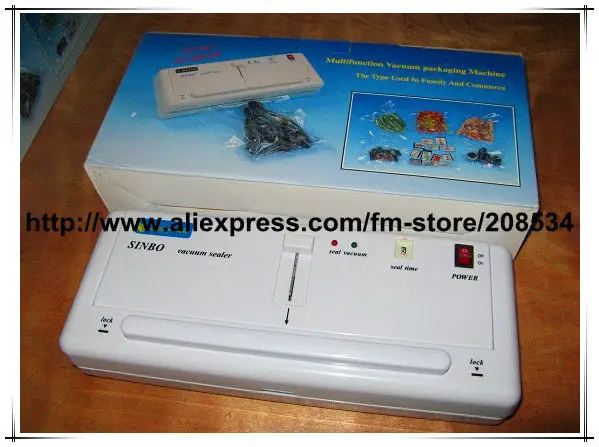 Free Shipping! Giving quick-wear part! 220V SINBO DZ-280 Household Plastic Bag food vacuum sealer sealing packing machine