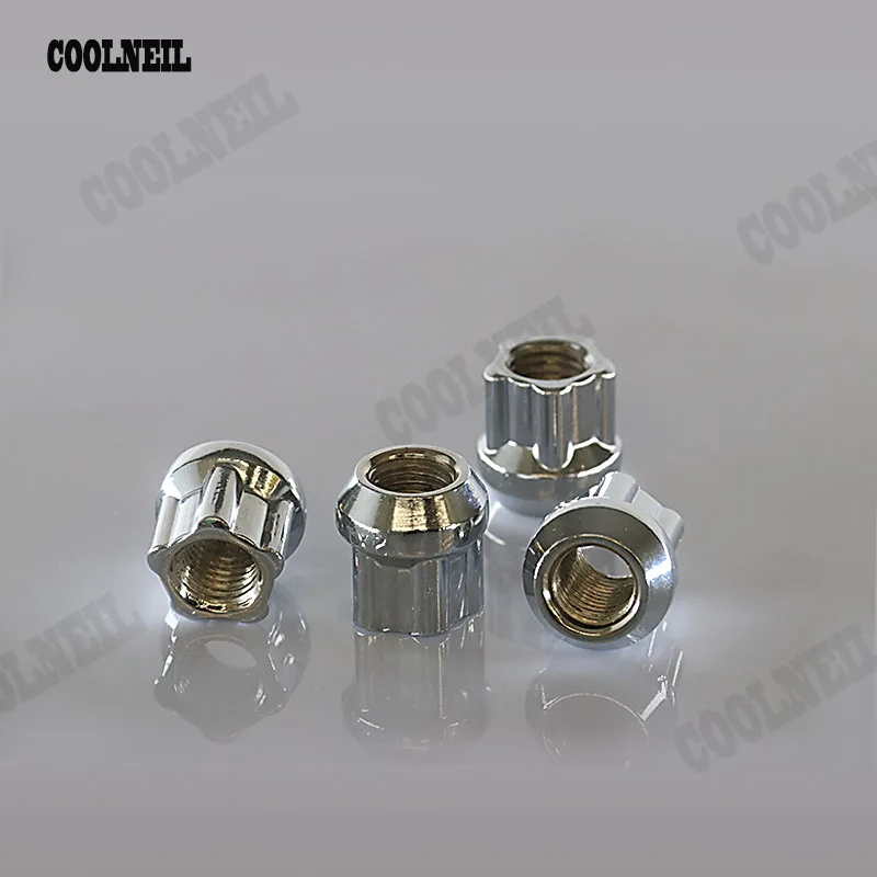 Аксессуары JDM противоугонные гайки M12 * 1 25 колеса стопорные с ключом серебряные