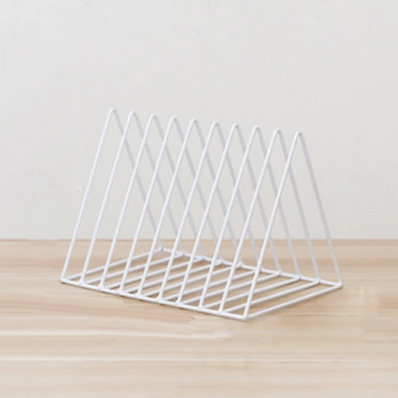 جديد الحديد الفن مجلة صحيفة رفوف سطح المكتب تخزين الرف المنظم ديكور