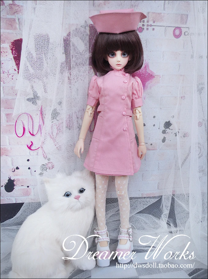 1/6 1/4 1/3 масштаб BJD платье медсестры+ шляпа костюм для SD одежды BJD куклы аксессуары, не включены кукла, обувь, парик и другие 18D1277