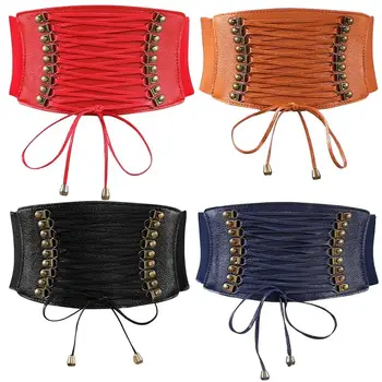 

4 Colors Woman's Elastic Belt Sealing Wide Corset Femal Belts For Women Waist Designer Belts Shaping Girdle Wide Elastic Belt