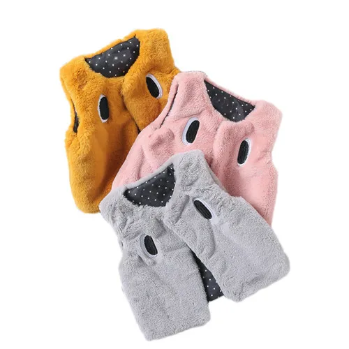 Baby Vest Faux Fur Coat Girls Kids Vest Warm Fur Vest For Girls Embroidery Winter Kids Waistcoats Toddler Girl Winter Clothes   8