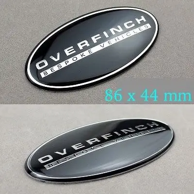 

5X OVERFINCH BESPOKE VEHICLES Emblem Aluminum Sticker for Rover Defender Discovery Freelander Evoque Auto series