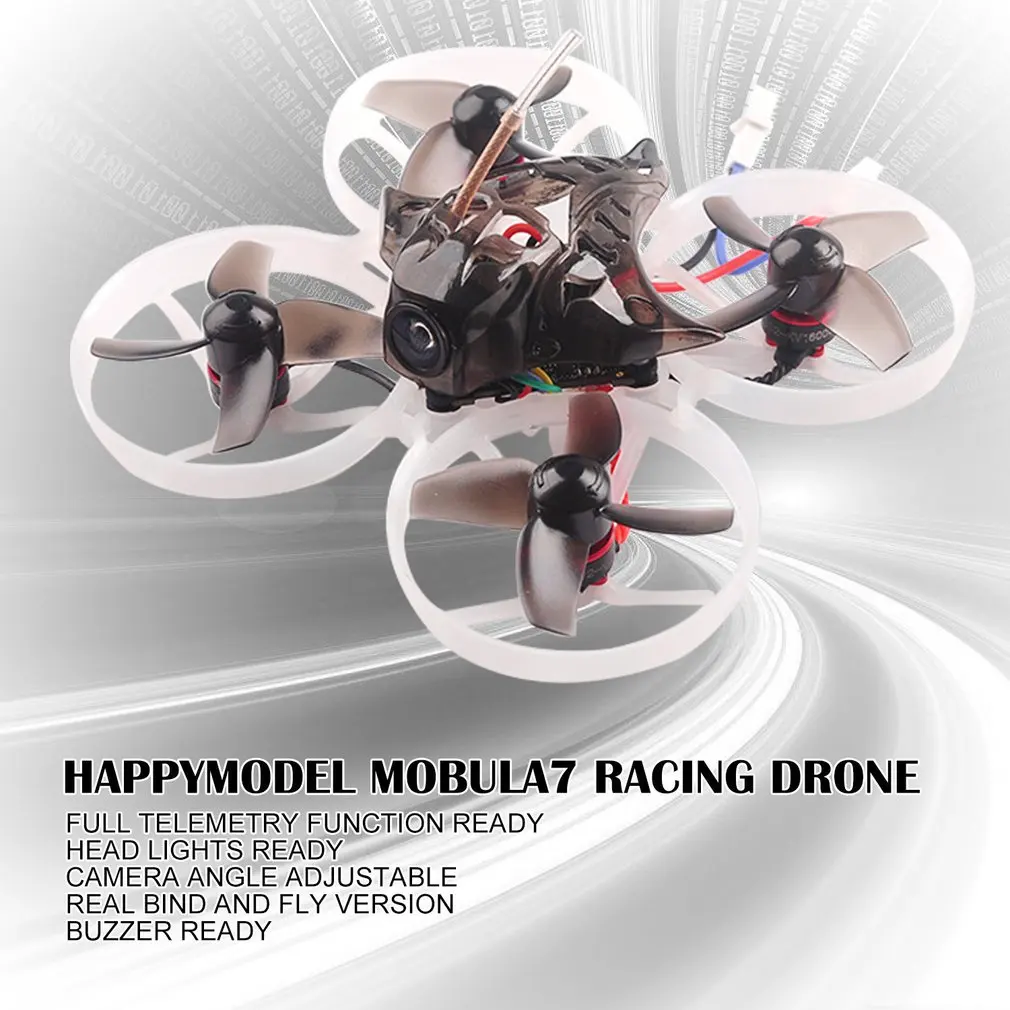 Happymodel Mobula7 75 мм Crazybee F3 Pro OSD 2S Whoop FPV гоночный Дрон с обновлением BB2 ESC 700TVL BNF Flysky Базовая/стандартная версия