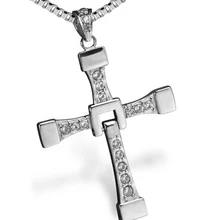 Крест ожерелье для мужчин Форсаж 7 Жесткий газ актер Доминик Торетто JN5655