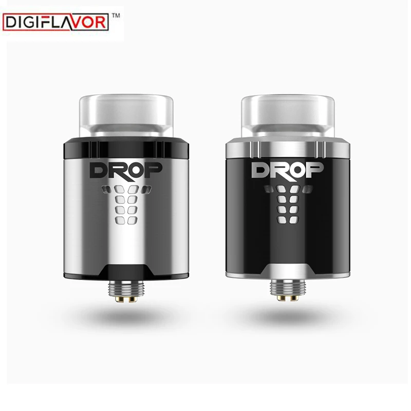 

Original Digiflavor DROP RDA Tank Rebuildable Drip E Cigarette Atomizer with 4 Large Post Holes For Easy Coil Replacement DIY