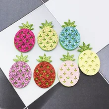 10 шт блеск ананаса аксессуары для волос вишня клубника блеск не-тканая нашивка, материалы для ручных поделок, 10Yc2274