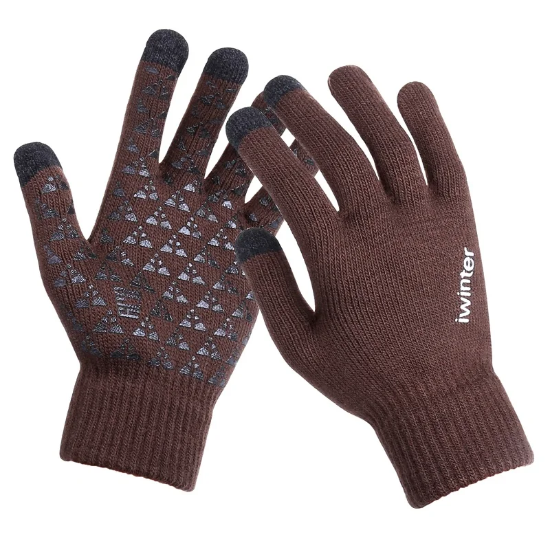 Women/Men Knitted Thicken Winter Warm Gloves Touch Screen Male Warm Wool Cashmere Winter Autumn Men Mitten Unisex warm gloves