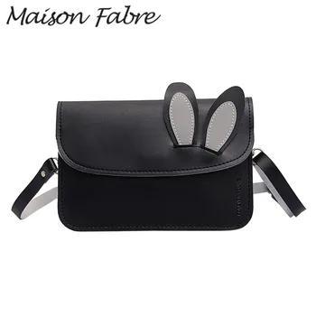 

Maison Fabre Bag women leather shoulder bag Strap cartoon crossbody bag rabbit 2019 summer Elegant Ladies small evening handbag