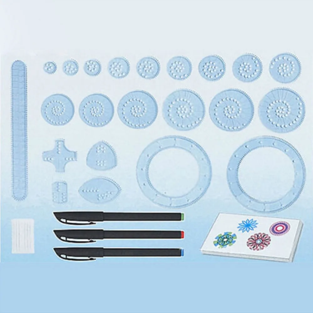 Новинка 2019 года шикарный набор Spirograph deluxe оловянный спиральные конструкции