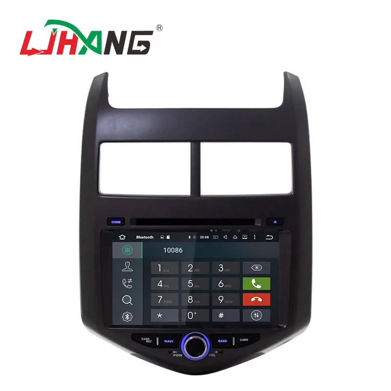 Top LJHANG 2 Din 8 inch Android 8.1 Car Multimedia Player For Cheverolet aveo 2011 GPS Navi Mirror-link Bluetooth WIFI Audio Stereo 1