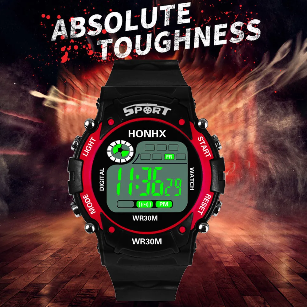 

Fashion Digital LED Analog Quartz Alarm Date Sports Wrist Watch smart kids sport watches for teenagers waterproof gifts for kids