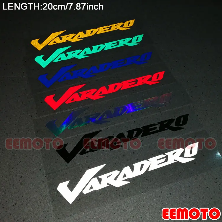 

Motorcycle wheel rims helmet Body Shell Tank Pad Motorbike Fairing Reflective Decals Stickers logo label for HONDA VARADERO 1000