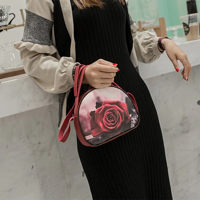 

Ladies Print Handbag PU Leather Large Capacity Mobile Wallet Crossbody Bag LT88