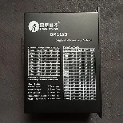 

Leadshine DM1182 2 Phase DSP Digital Microstep Driver Stepping Driver XWJ