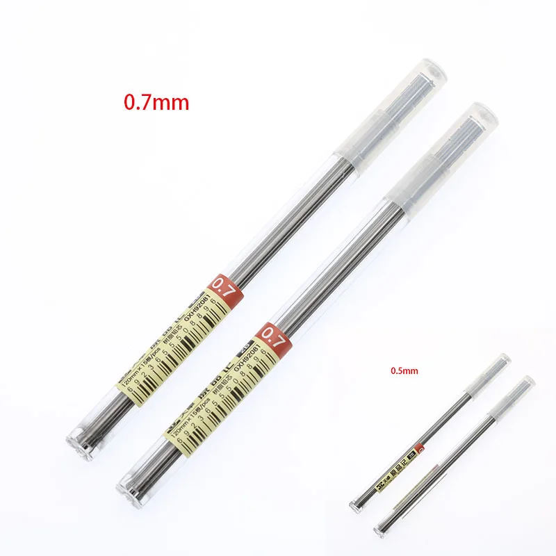 

(1 Tube = 15pc) Batch Of Automatic Pencil Supplement 2b 0.5 / 0.7mm Pencil Write Mechanical Pencil Office School Stationery