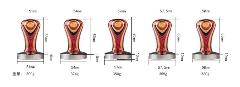 51 мм/54 мм 57/57,5/58 мм цветной твердое дерево Кофе вскрытия без каблука Молоток-основание Нержавеющая сталь порошок вскрытия аксессуары для приготовления эспрессо