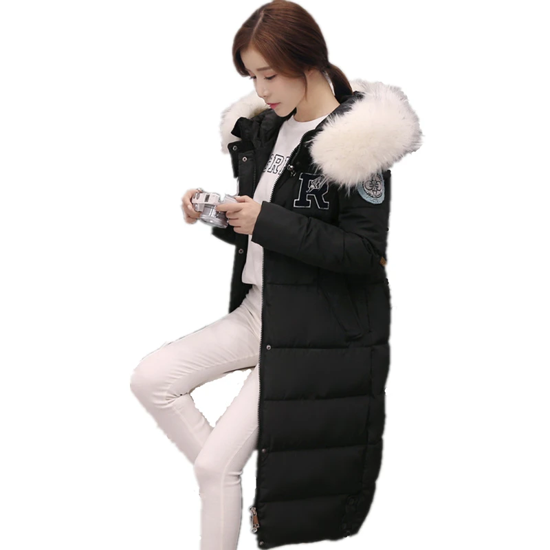 Coton Épaississent Femme Longue Black Chaud Outwear Mode rembourré Manteau D'hiver Parka Capuche Lcy103 Zipper Veste gray Nouvelle Ouatée white Femmes fF1qPgxw