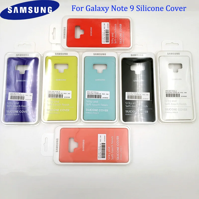 

Original Galaxy Note 9 Silky Silicone Cover Finish Back Protective Case For Samsung Galaxy Note 9 Back Housing Door Case 6.4inch