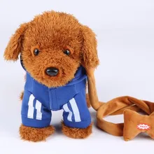 Электрический поводок собака плюшевые игрушки музыкальная техника пульт дистанционного управления поводок собака электронные игрушки для детей Рождественский подарок тамагочи