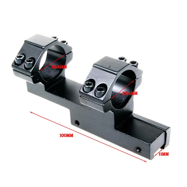 

25.4mm Ring Extended Style 11mm Dovetail Rail Rifle Scope Mount Black