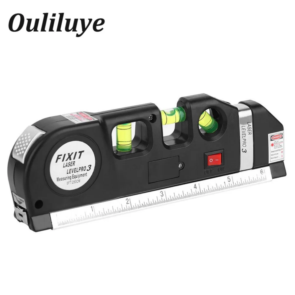 

Laser Level Horizon Vertical Measure 8FT Aligner Standard Bubbles Ruler Rulers Metric Rulers Construction Tool Multipurpose