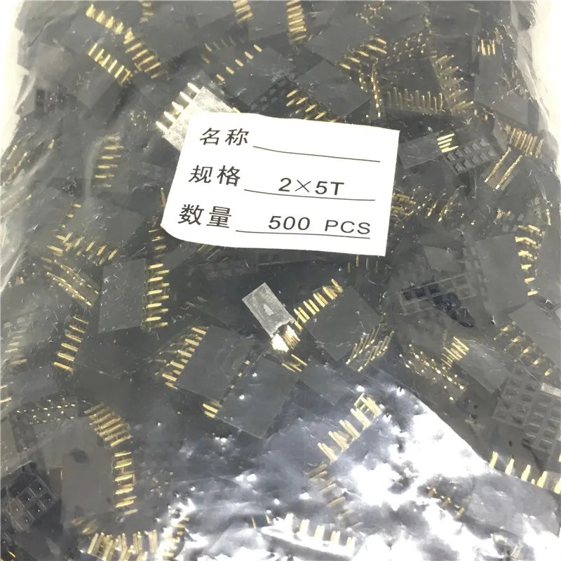 Pitch 2.54mm Double Row Stright Female Pin Header Strip PCB Connector 