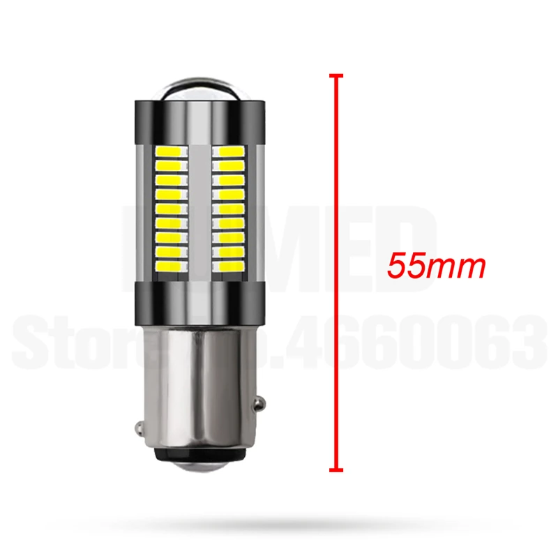 50x Автомобильный светодиодный 1157 BAY5D P21/5 Вт светодиодный 600lm 66 SMD 4014 Авто дневные ходовые огни, туман светильник s тормозной светильник, сигнализирующий фонарь