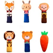 KKYSYELVA cute Cartoon Rabbit Car Sefety Seat Belt cover Child Seat belt Shoulder Pads Protection Auto Interior Accessories 1 pair cute cartoon car sefety seat belt cover child seat belt shoulder pads protection plush padding auto accessories gift