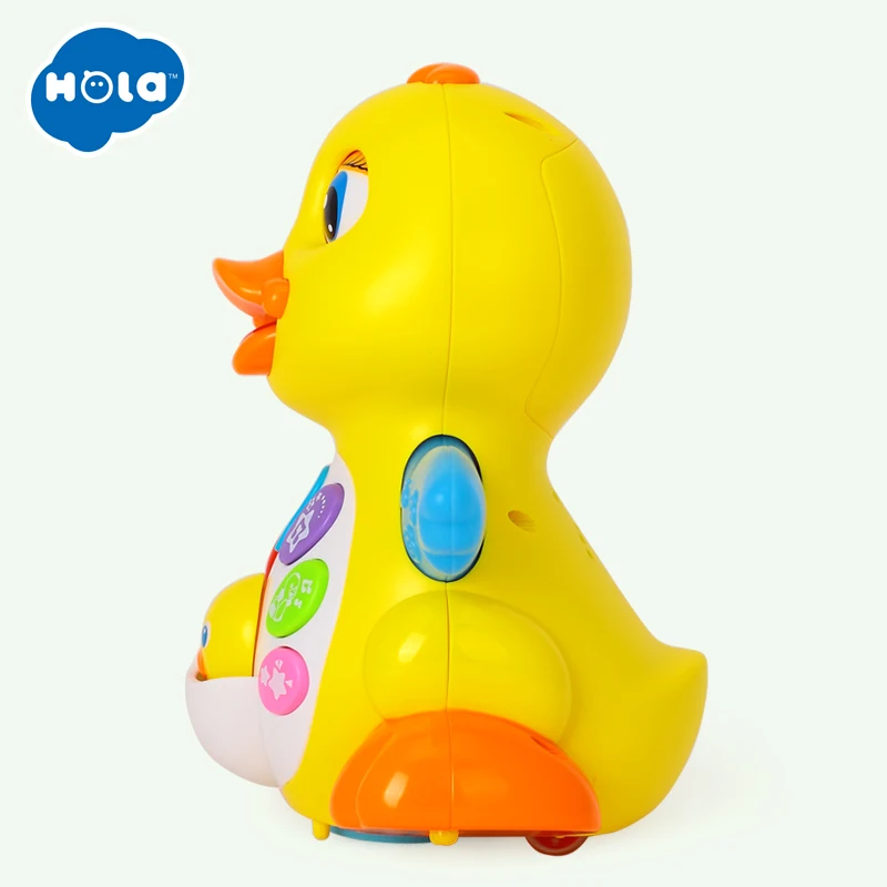 HUILE TOYS Dancing Duck Toy Figure Action Toy with Flashing Lights & Electric Piano Baby Toys 927& 808 