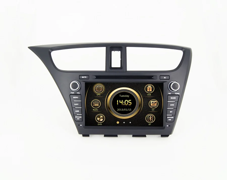 Excellent Navirider car dvd player for Honda Civic 2014 octa core android 8.1.0 car gps multimedia head unit stereo tape recorder 2