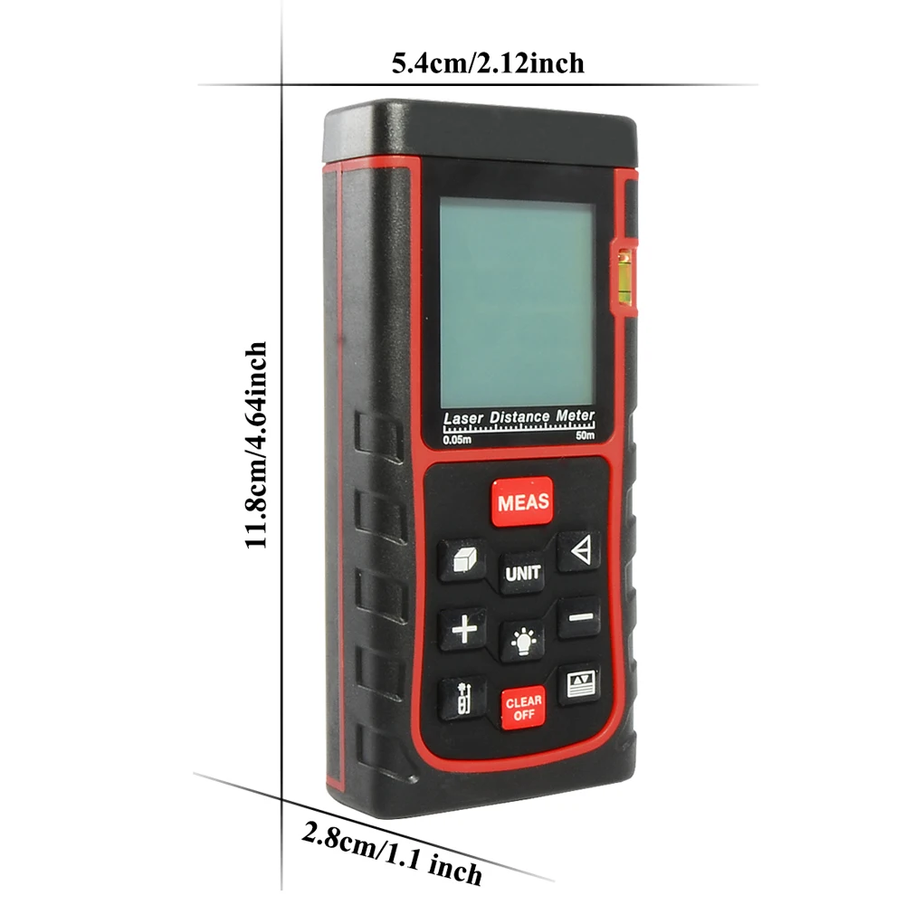 FIRECORE 50m (0.05-50m) IP54 digital laser distance meter 164ft rangefinder measuring with original packaging WAL46 FIRECORE 50m (0.05-50m) IP54 digital laser distance meter 164ft rangefinder measuring with original packaging WAL46
