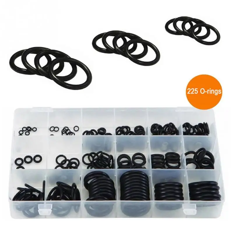 

225pcs 1 box Multifunctional Rubber O-Ring Seals Tap Combination