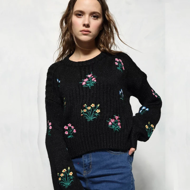 

LJPZ-95-8276 europe small rabbit head - set high-quality embroidered knitted sweater 0907 stock