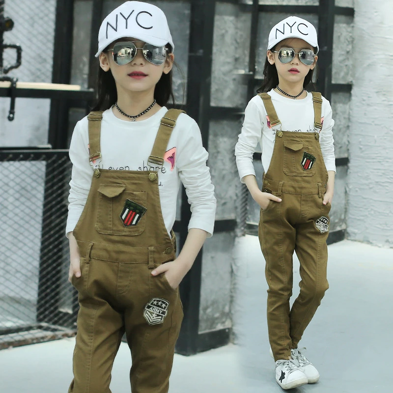 skinny khaki overalls