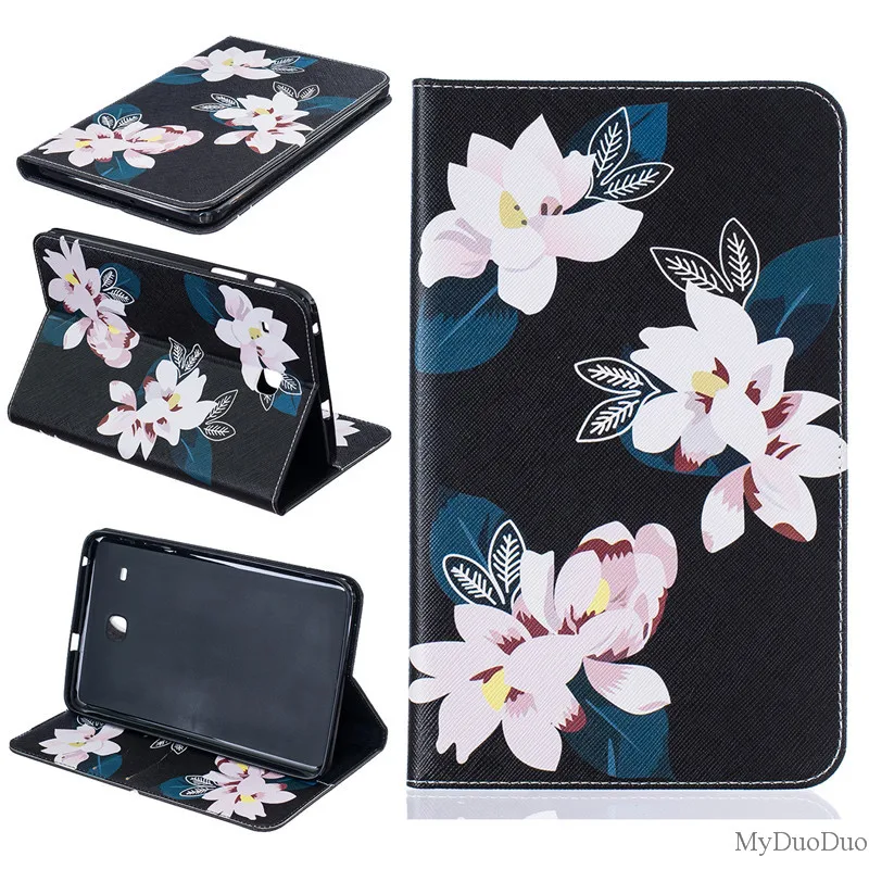 For  Samsung Galaxy Tab E 8.0 SM-T377 T375 T377V  Tablet Case Cover Boy Girls  Cartoon Bear  Butterfly Wallet PU Leather Case  (41)